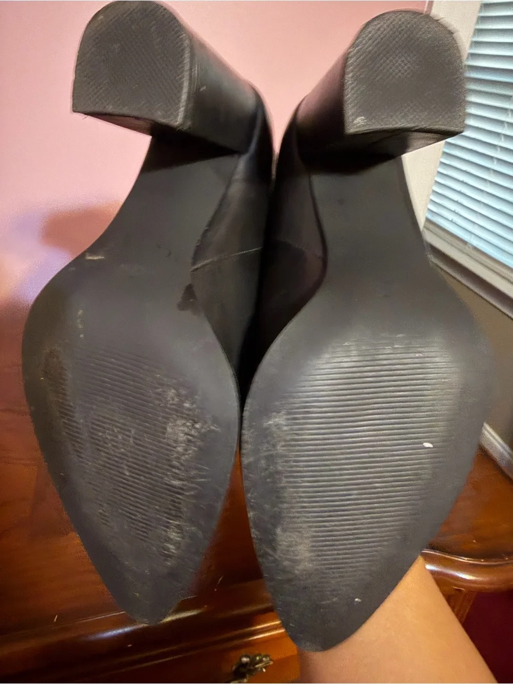 Women's Steve Madden Black Knee-High Leather Boots